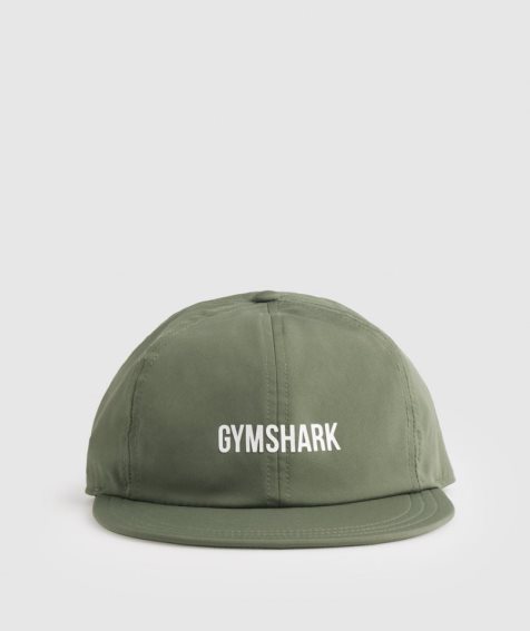 Czapki Gymshark Płaskie Peak Oliwkowe | PL 612MQW